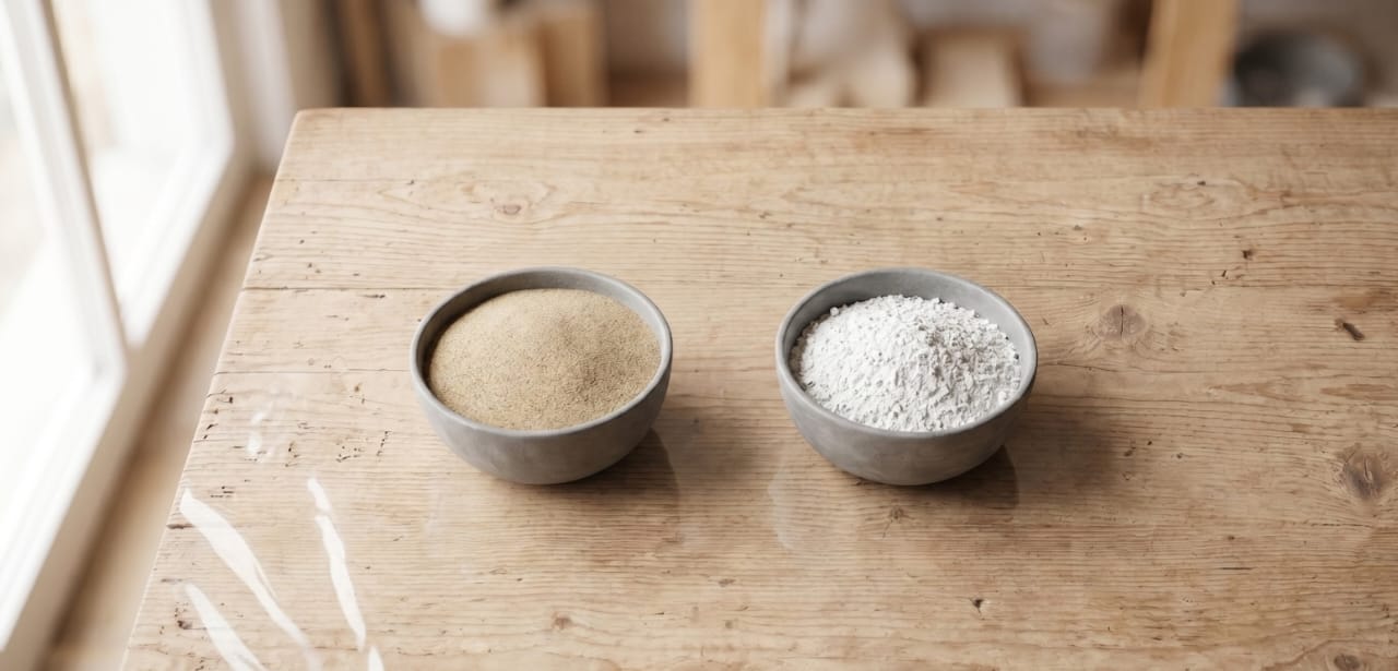 Arena y marmolina para dar sostén